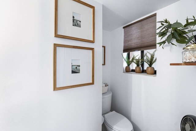 bathroom featuring toilet