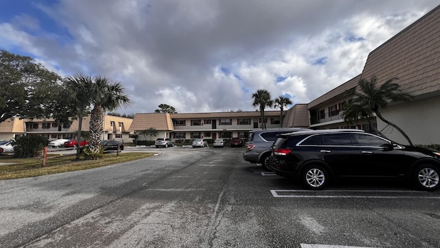 view of uncovered parking lot