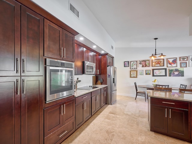 dining room with french doors, ceiling fan with notable chandelier, and a textured ceiling