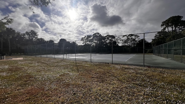 view of sport court