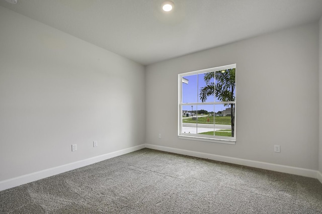 view of carpeted empty room