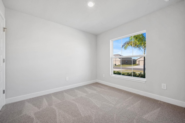 empty room featuring carpet