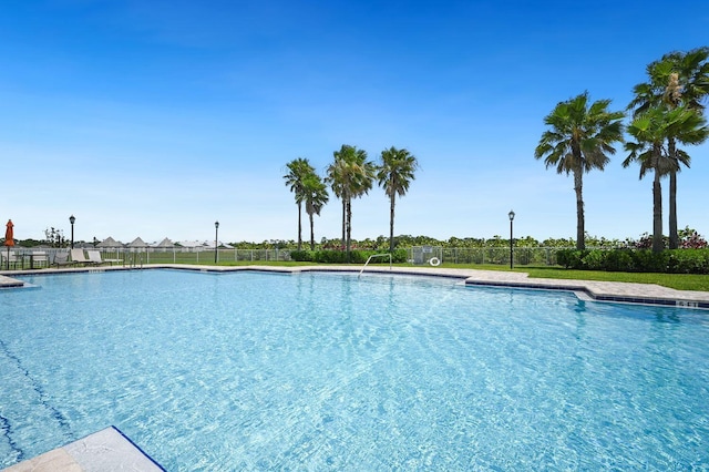 view of pool