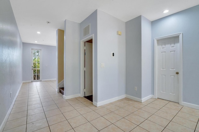 view of tiled spare room