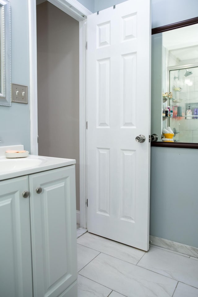 bathroom featuring vanity