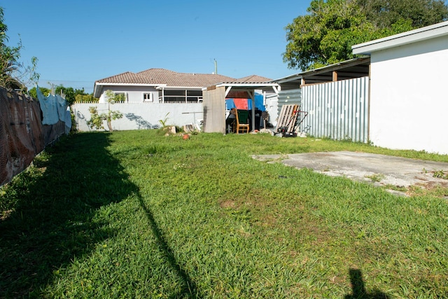 view of yard