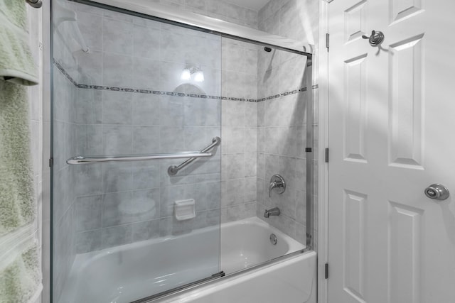 bathroom featuring enclosed tub / shower combo