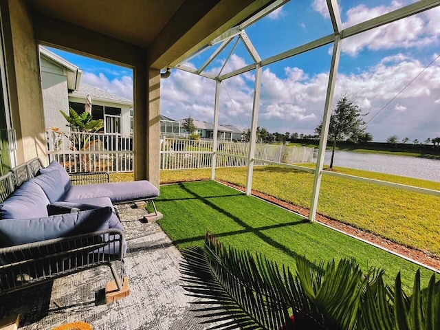 view of sunroom / solarium