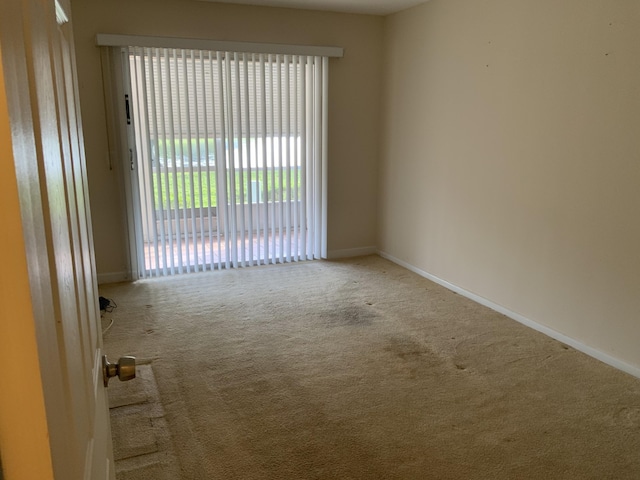 view of carpeted empty room