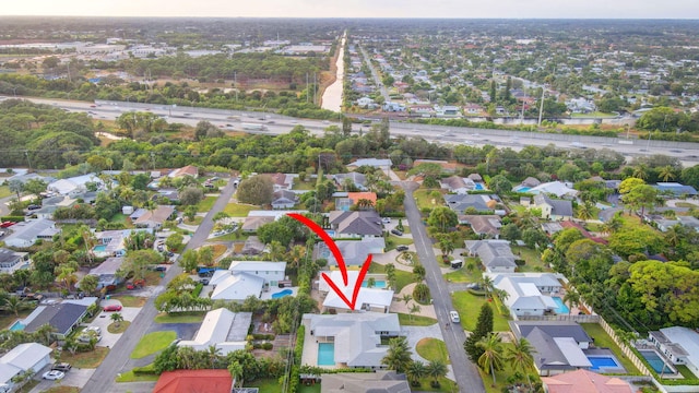 birds eye view of property