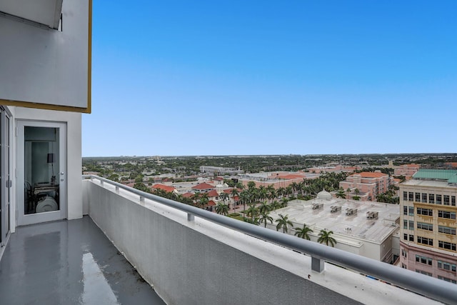 view of balcony