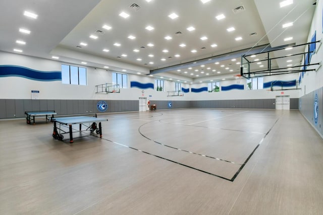 view of sport court