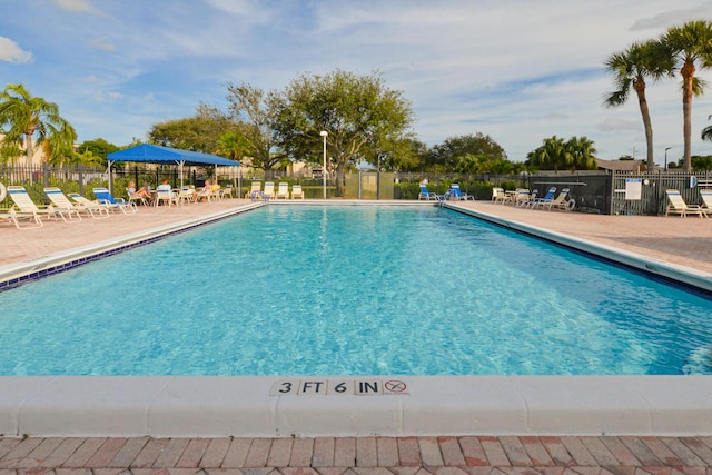 view of pool with a patio