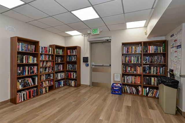 misc room featuring light hardwood / wood-style floors