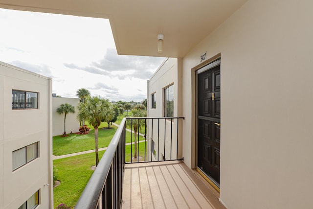 view of balcony