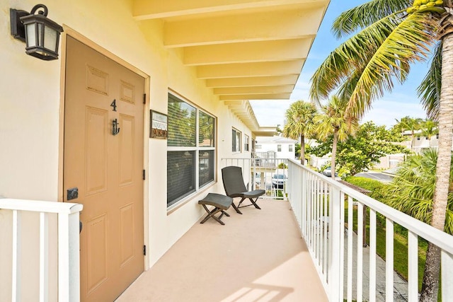 view of balcony