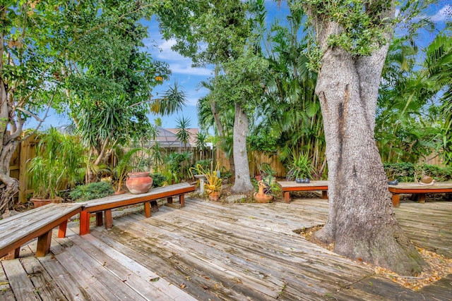 view of wooden terrace