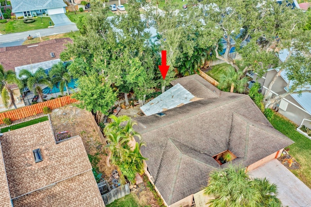 birds eye view of property