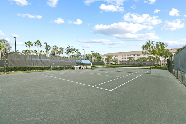 view of tennis court