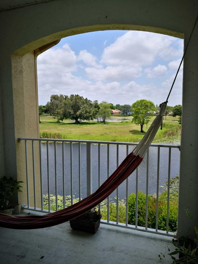 view of balcony