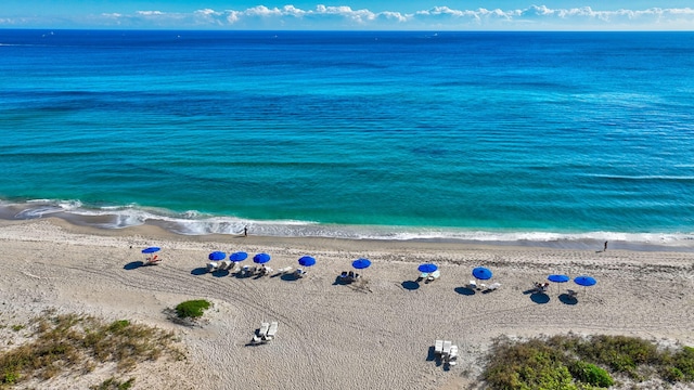 water view with a beach view