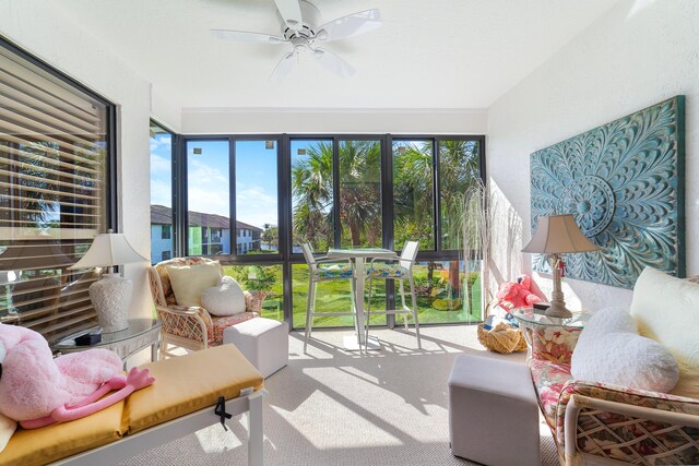 view of sunroom