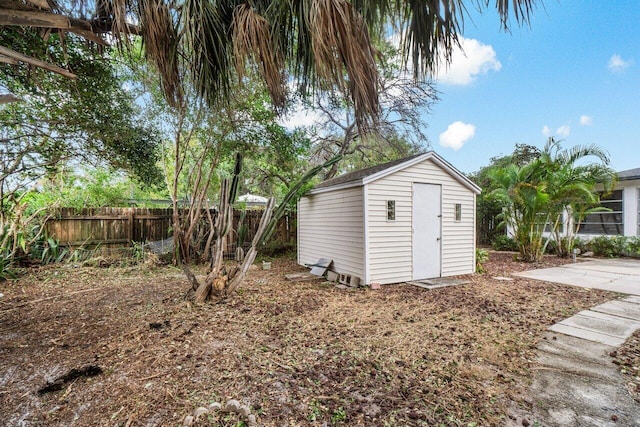 view of outbuilding