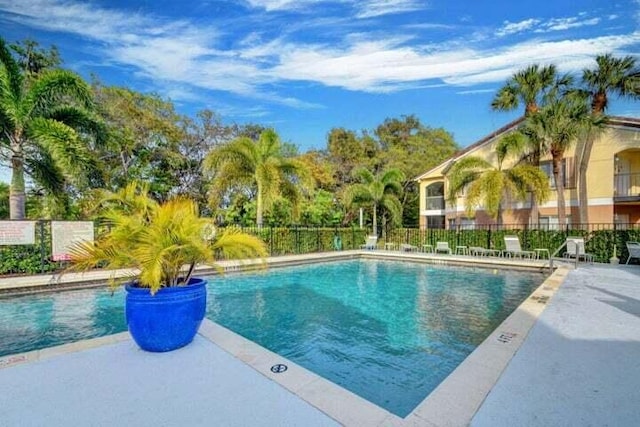 view of pool with a patio