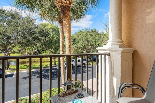 view of balcony