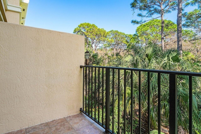 view of balcony