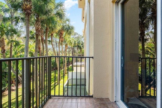 view of balcony