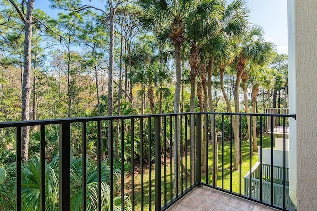 view of balcony