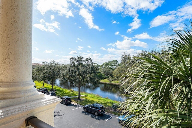 view of water feature