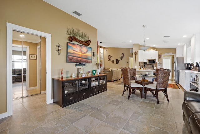 view of dining room