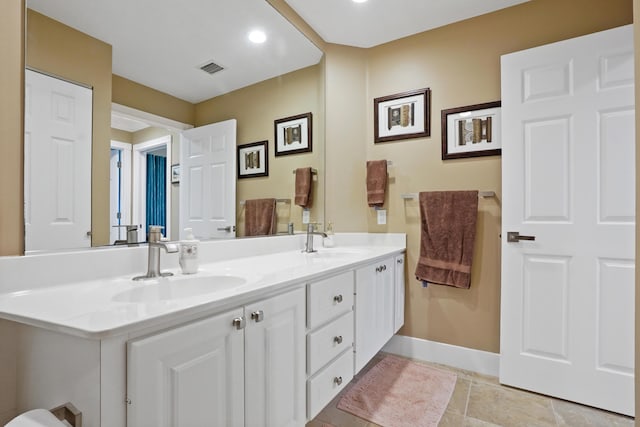 bathroom with vanity