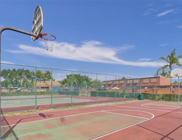 view of sport court