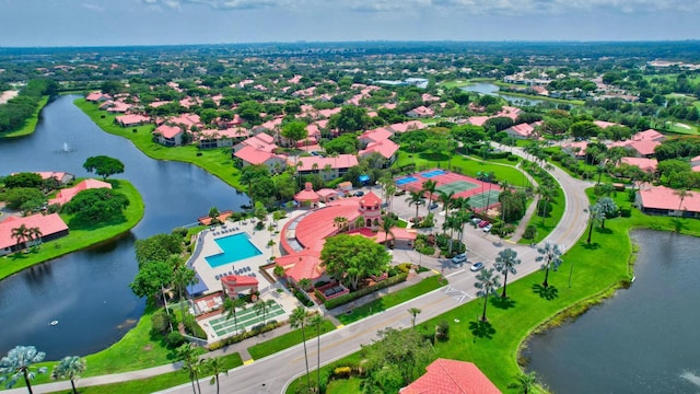 7676 Lexington Club Blvd Unit A, Delray Beach, FL 33446 - bird's eye view of a nearby body of water and a pool