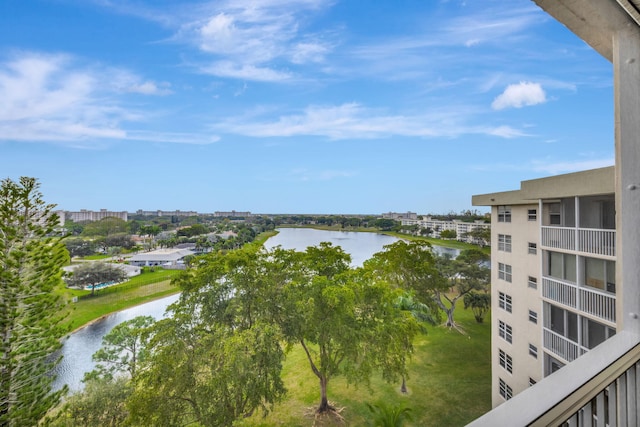 property view of water