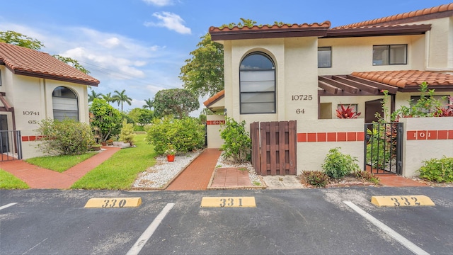 view of mediterranean / spanish house