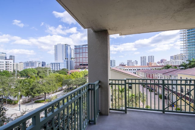 view of balcony