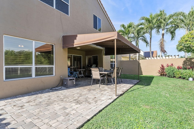 exterior space with a patio