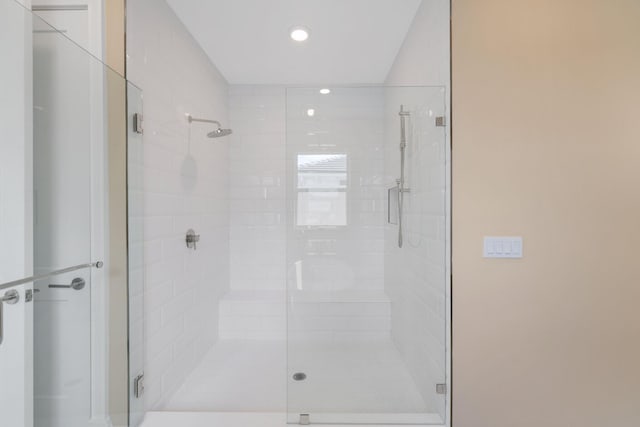 bathroom with an enclosed shower