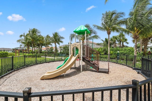 view of jungle gym