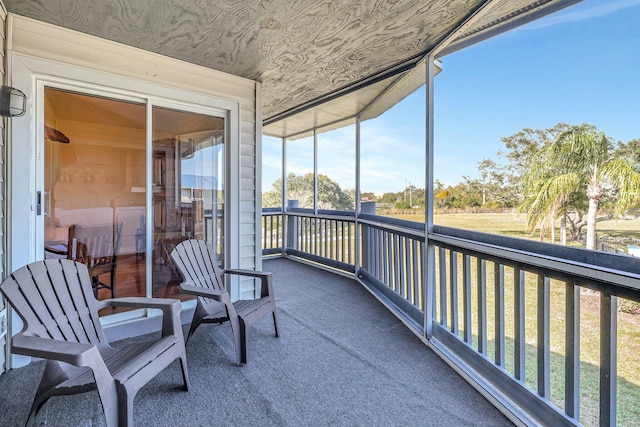 view of sunroom / solarium