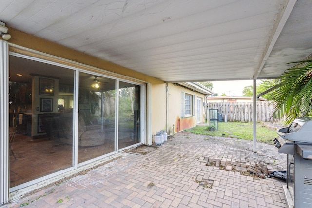 view of patio / terrace with area for grilling