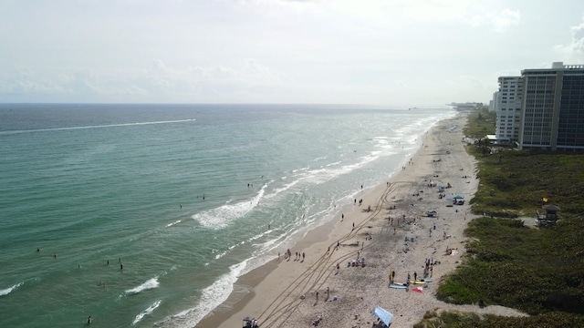 water view featuring a beach view