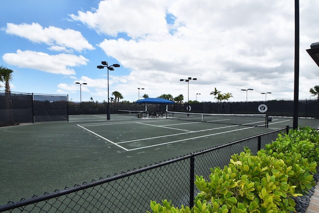 view of tennis court