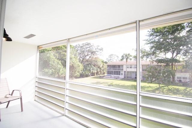 view of sunroom