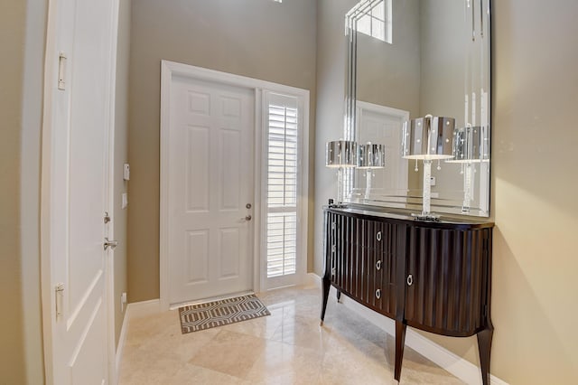 tiled entrance foyer with plenty of natural light