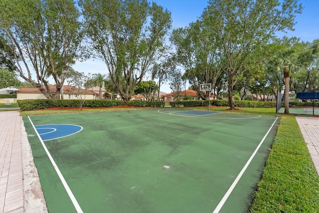 view of basketball court